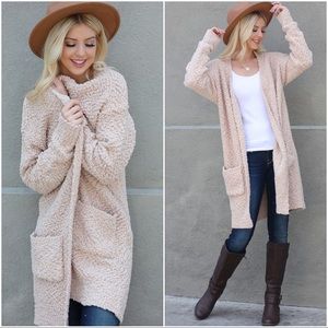 COPY - ✨RESTOCKED✨Taupe popcorn Cardigan